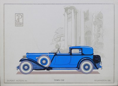 デュポンモーターカー：タウンカー、1921 作： American School