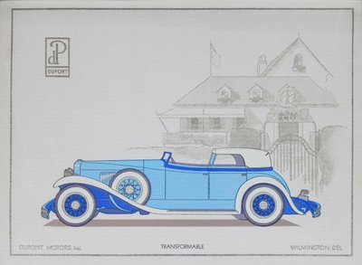 デュポンモーターカー：変形可能、1921年 作： American School