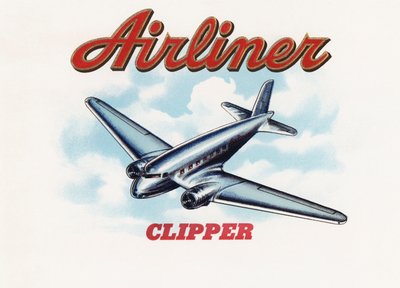 飛行中の初期の旅客機 作： American School