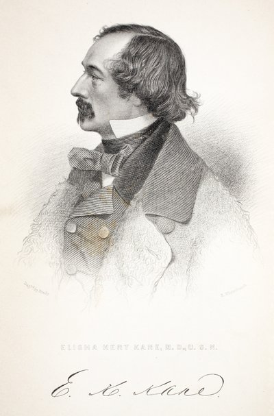 エリシャケントケイン、ジョンフランクリン卿を求めて2回目のグリンネル遠征のイラスト、1856年 作： American School