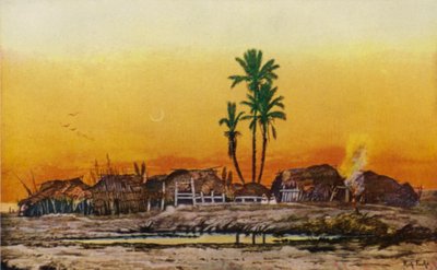 アラブの村の夕べ (カラーリソ) 作： American School