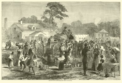 1864年9月、アトランタからの南軍の脱出 作： American School