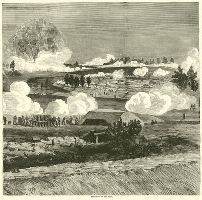 鉱山の爆発、1864年7月 作： American School