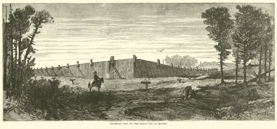 1864年11月、ミレンの刑務所ペンの外観 作： American School