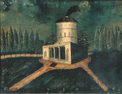 フェアマウント・ウォーターワークス 1838年頃（油彩・キャンバス） 作： American School