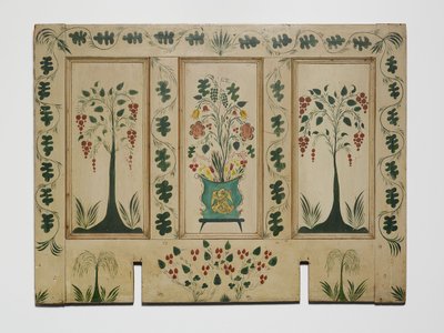 ファイヤーボード 1820年頃（油彩、パインパネル） 作： American School