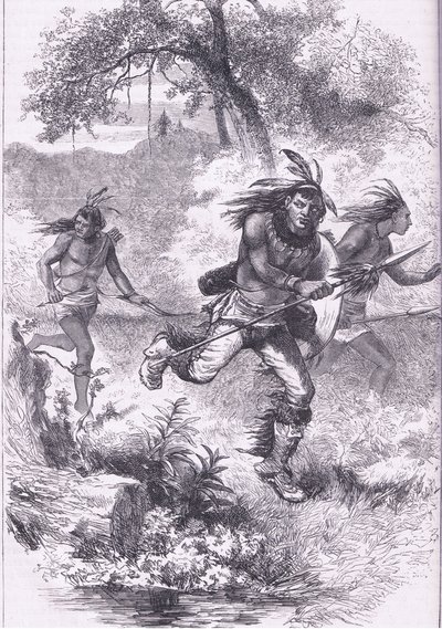 虐殺後のインディアンの逃走（1890年頃、Cassell