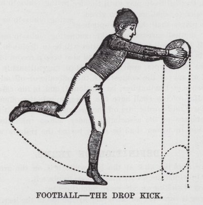 Football, the Drop Kick (Engraving) 作： American School