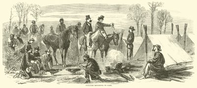 1865年3月、キャンプに戻った採餌者 作： American School