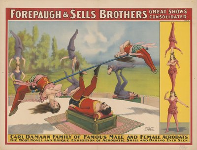 Forepaugh＆Sells Brothersの素晴らしいショーが統合され、1899年 作： American School