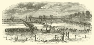 1862年12月、ラッパハノックを再横断するフランクリン分割 作： American School