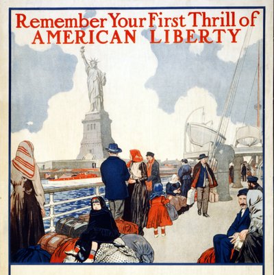 1917年第2次自由借款の募金ポスター。1917年（カラーリトグラフ） 作： American School