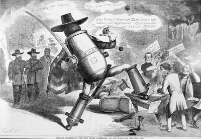 戦争のユーモアからの一般的な爆弾、真の平和候補、または戦争の道真の一つ 作： American School