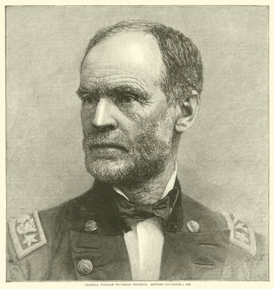 ウィリアムティカムサシャーマン将軍、1883年11月1日、1864年5月引退 作： American School