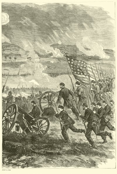 ゲティスバーグ、1863年7月3日、1863年7月 作： American School