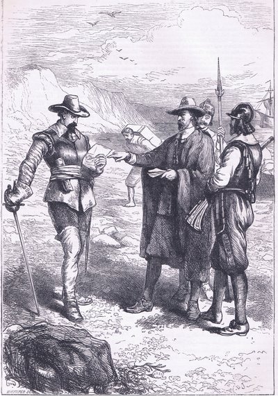 ゴートンの上陸（1646年）、1890年頃にPetter & Galpin社から出版されたCassell