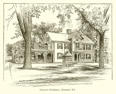 Greenes Birthplace、Warwick、RI 作： American School