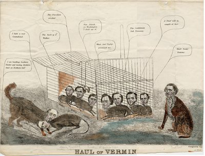1861年にSqu。によって設計された「害虫の運搬」 作： American School
