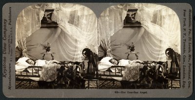 彼女の守護天使、1899年頃（ステレオグラフ） 作： American School