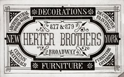 Herter Brothers、装飾、家具、877＆879、ブロードウェイ、ニューヨーク（litho [trade card]） 作： American School