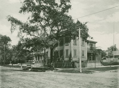 1861年のエイブラハムリンカーンの家（グラビア） 作： American School