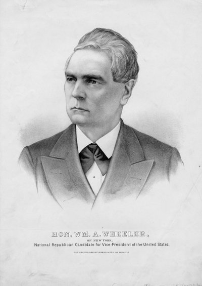 ほん。うーんA.ニューヨーク州のウィーラー：全米共和党の米国副大統領候補、パブ。 Currier＆Ives、1876年頃 作： American School