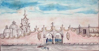 メキシコ・ワマントラ（水彩・紙） 作： American School