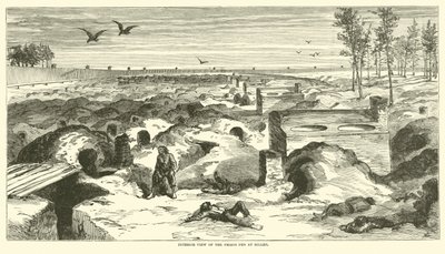 1864年11月、ミレンの刑務所ペンの内部ビュー 作： American School
