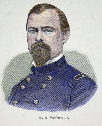 Irvin McDowell (1818-85) (カラー・エングレービング) 作： American School