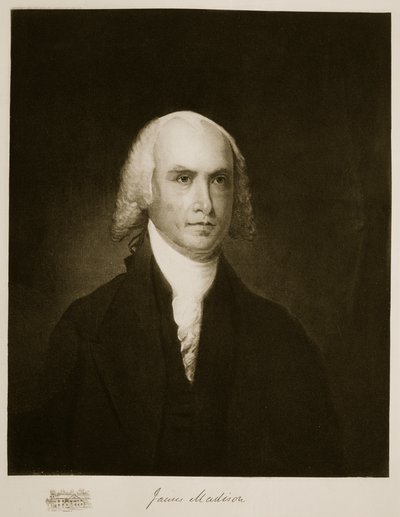 James Madison、アメリカ合衆国の第4大統領、パブ。 1901（グラビア） 作： American School