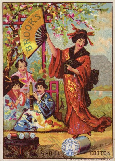 コットンリールで踊る日本人女性 作： American School