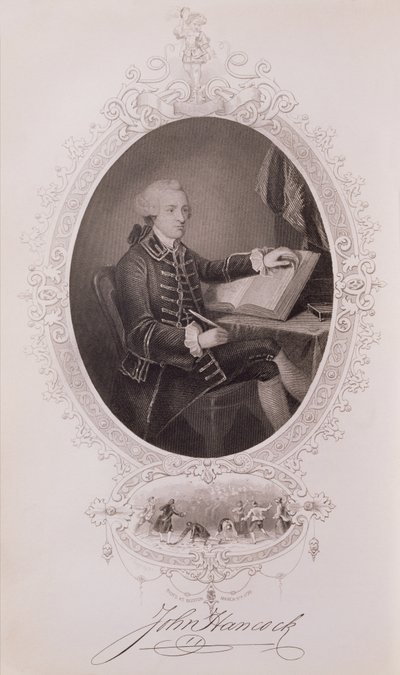 ジョンハンコック（1737-93）、The History of the United States、Vol。私はチャールズマッカイによって、J。ロジャースによって彫刻されました 作： American School
