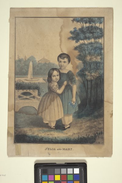Julia And Mary (hand-coloured lithograph)   1456127   ja       japanese Successfully Translated  Original: Book illustration Translat: Book illustration 1463893 ja japanese Successfully Translated Original: Male Nude, Kneeling, from the Back Translat: Male 作： American School