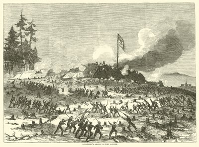 1863年11月、フォートサンダースへのロングストリートの攻撃 作： American School
