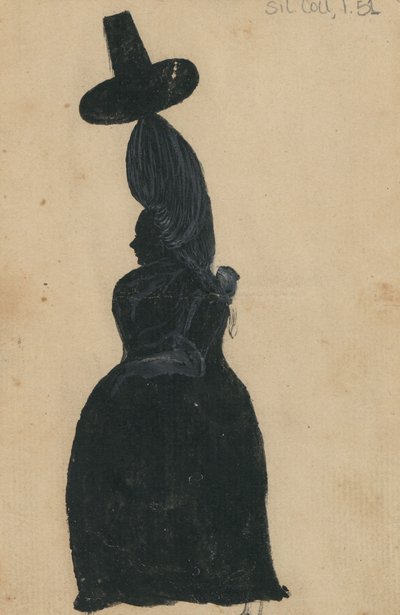 ルーシーノックス、1790年頃（カードにチャイナホワイトのインク） 作： American School