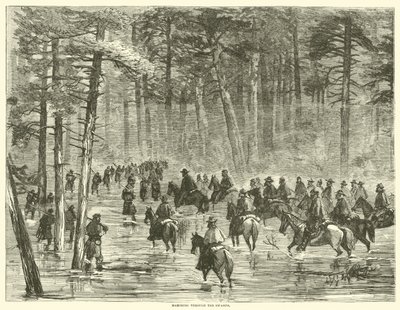 1865年1月、沼地を行進 作： American School