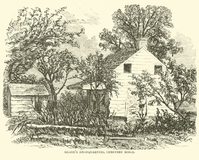 ミードス本部、墓地リッジ、1863年7月 作： American School