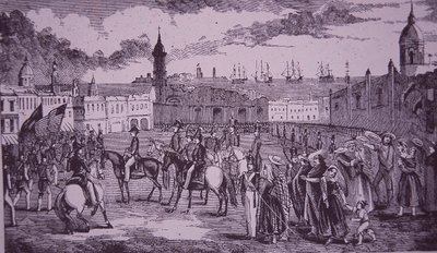 米墨戦争（1846-48）、ベラクルス降伏 作： American School