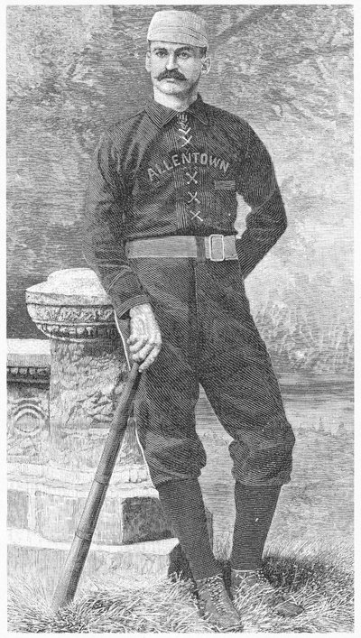 マイケル・J・ケリー、1880年代の「キング・オブ・ザ・ダイヤモンド」（エングレービング 作： American School