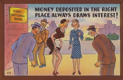 適切な場所に入金されたお金は、常に興味を引きます！ 作： American School