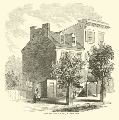1865年4月、ミセスサラットハウス、ワシントン 作： American School