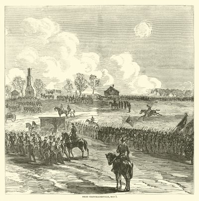 チャンセラーズビルの近く、1863年5月1日 作： American School