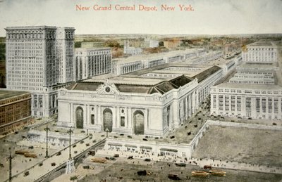 ニューグランドセントラルデポ、ニューヨーク、1905年頃（カラーリトグラフ 作： American School