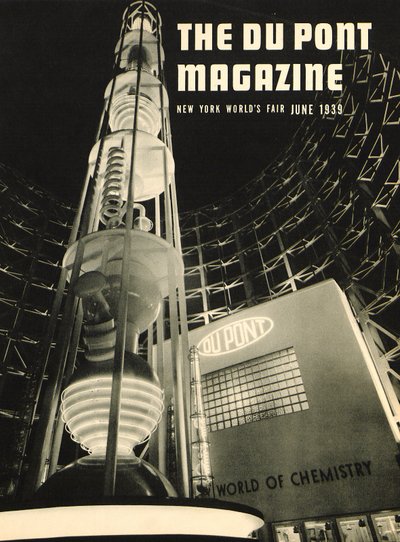 ニューヨークワールドフェア、デュポン誌の表紙、1939年6月 作： American School