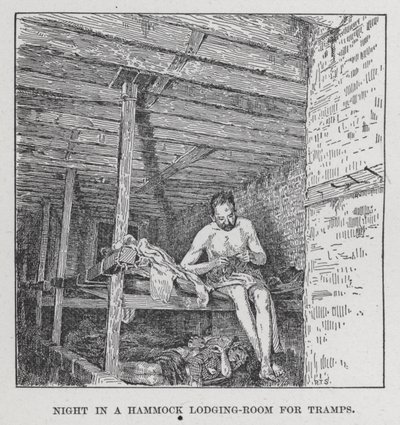 Night in a Hammock Lodging-Room for Tramps (litho) 作： American School