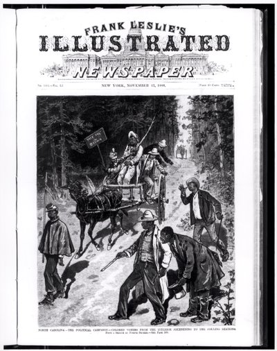 ノースカロライナ州、政治的キャンペーン。1880年11月13日の「Frank Leslie