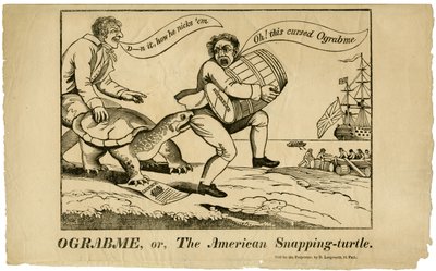 Ograbme、またはアメリカのスナッピングタートル、1808 作： American School