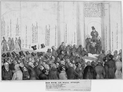 ウォールストリートの古いニック、1832年頃 作： American School