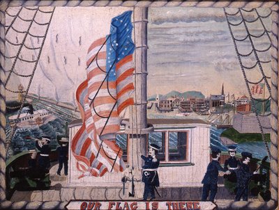私たちの旗はそこにある：フォートマクヘンリー、ボルチモア、1850-1900 作： American School