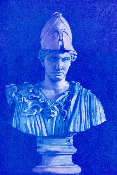 パラスアテネ、ビクターデュルイによるギリシャの歴史からのイラスト、1890年に発行（デジタル強化画像） 作： American School